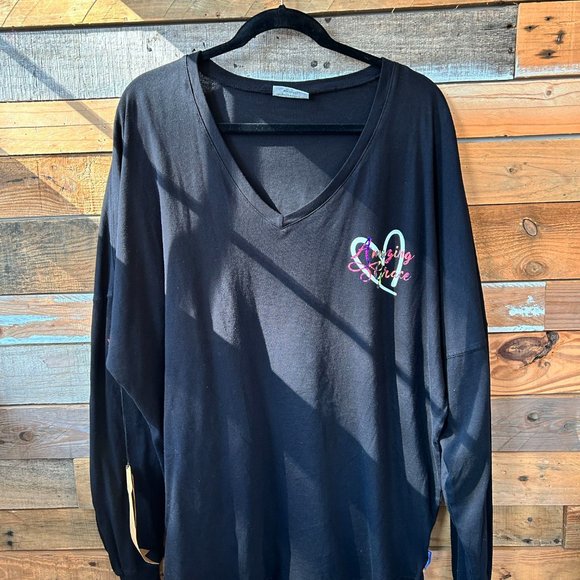 Amazing Grace 2 sided print 2XL Long Sleeve Top, Womens Christian Tee - Picture 6 of 6